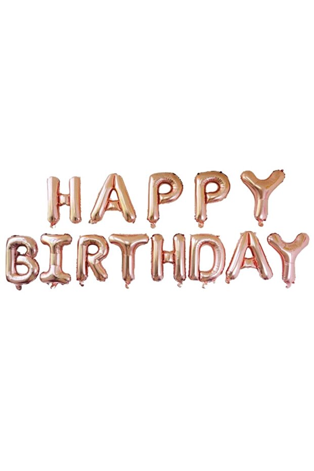 Rose Gold Happy Birthday Foil Balloon