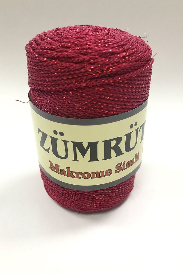100gr Kırmızı Simli 4 Mm Macrome Ip - 2