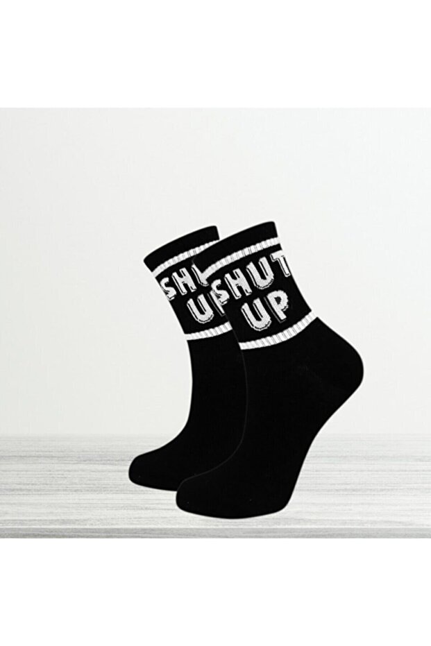 جوارب سوداء منقوشة - 1