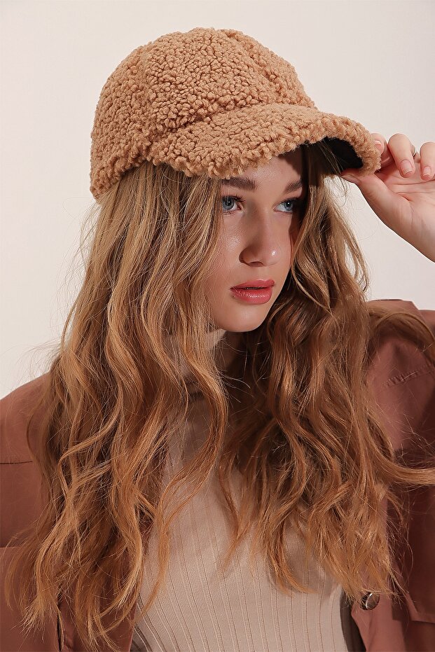 Damska czapka pluszowa Biscuit ALC-A2429 - 2