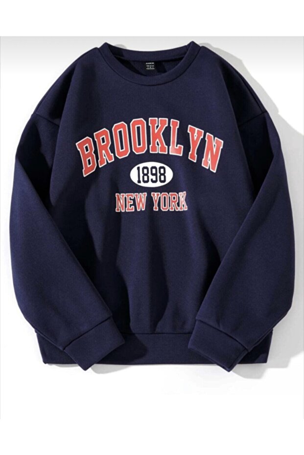 سترة نسائية كبيرة الحجم باللون الأزرق الداكن Brooklyn1898