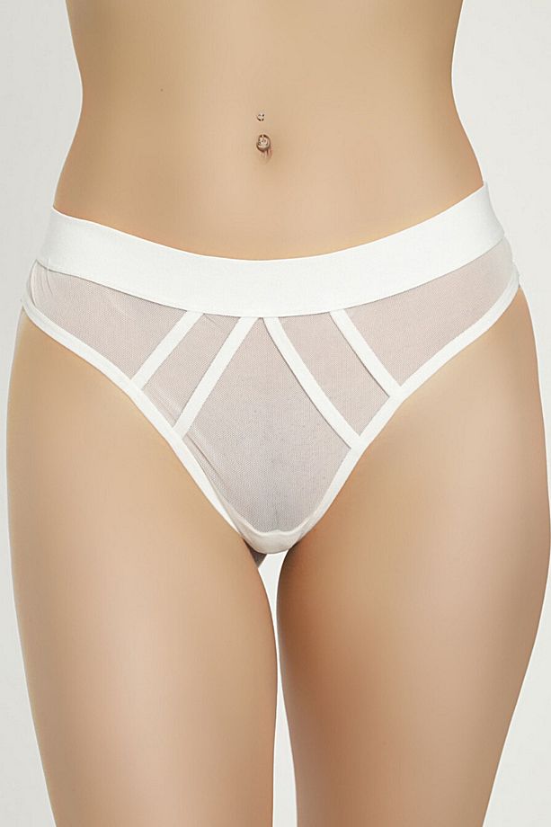 Kadın Dantelli Yüksek Bel String Külot 7004 - 1