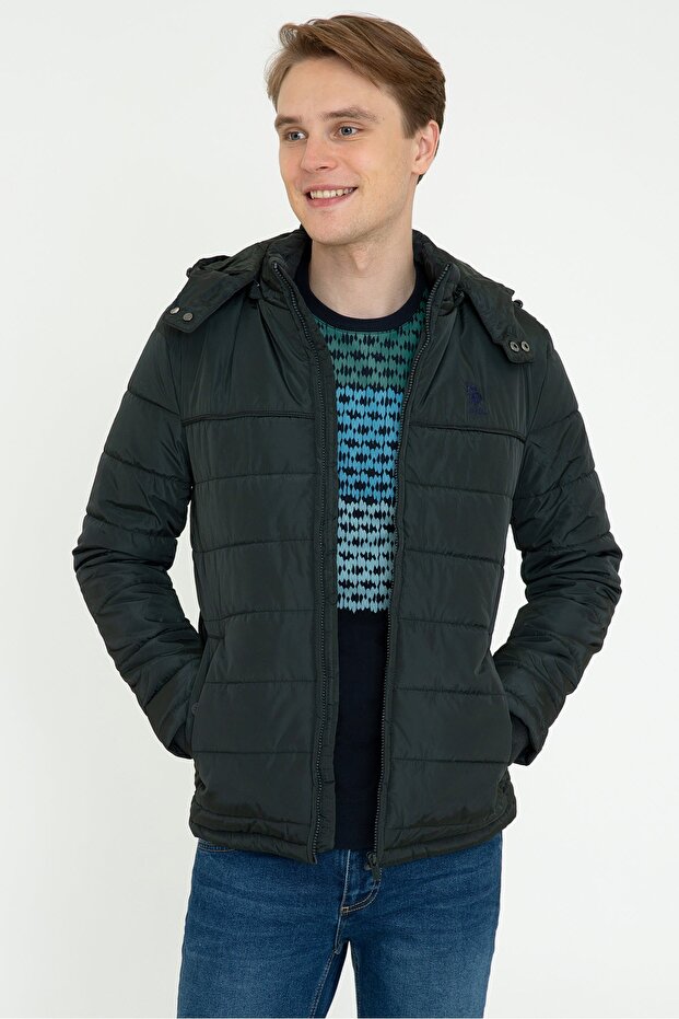 Green Men's Coat