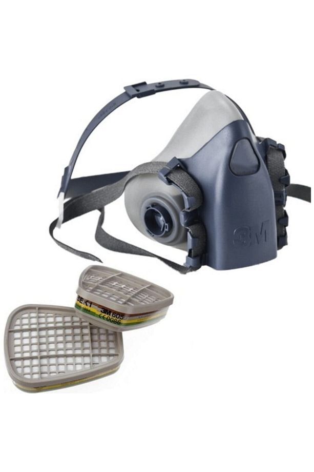 7502 Yarım Yüz Maskesi (medium) + 6059 Abek1 Maske Filtresi (1 Çift) - 1