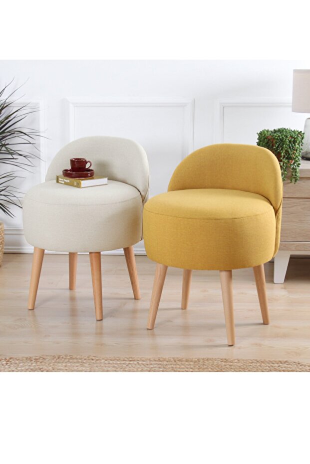 Corvile Puf - Sarı - 5