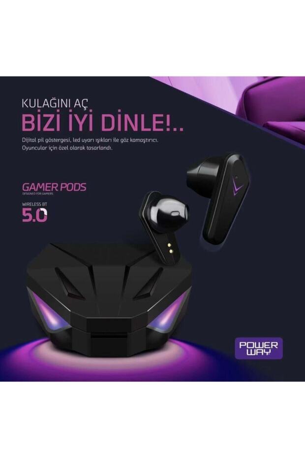 Btx21 Gamer Pods Bluetooth Oyuncu Kulaklığı - 1