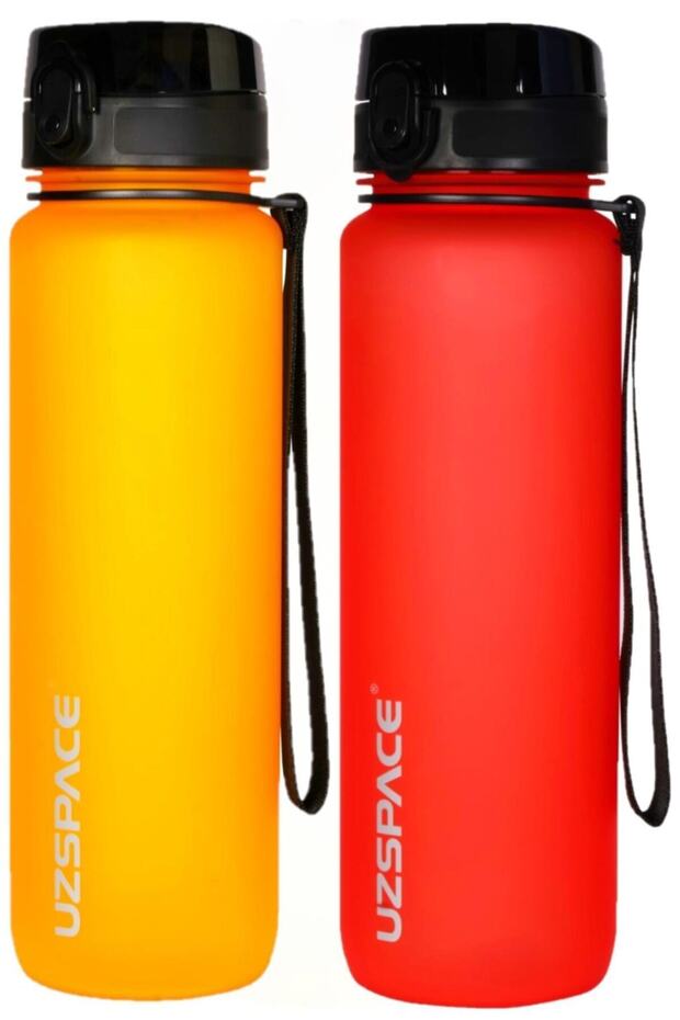 Set of 2 1000ml 1 Liter Tritan Water Bottle