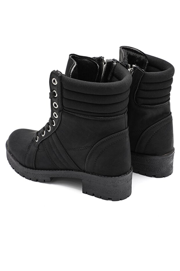 285 Kadın Bot Anatomik Rahat Taban Kışlık Postal Tarzı Bot - 2