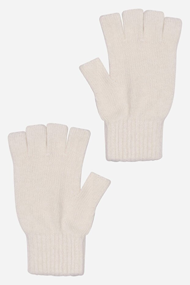 Cream Unisex Cut Gloves