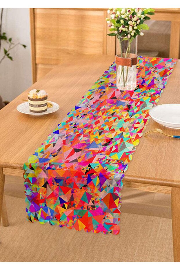 Zebra Patterned Digital Printed Modern Runner - 1
