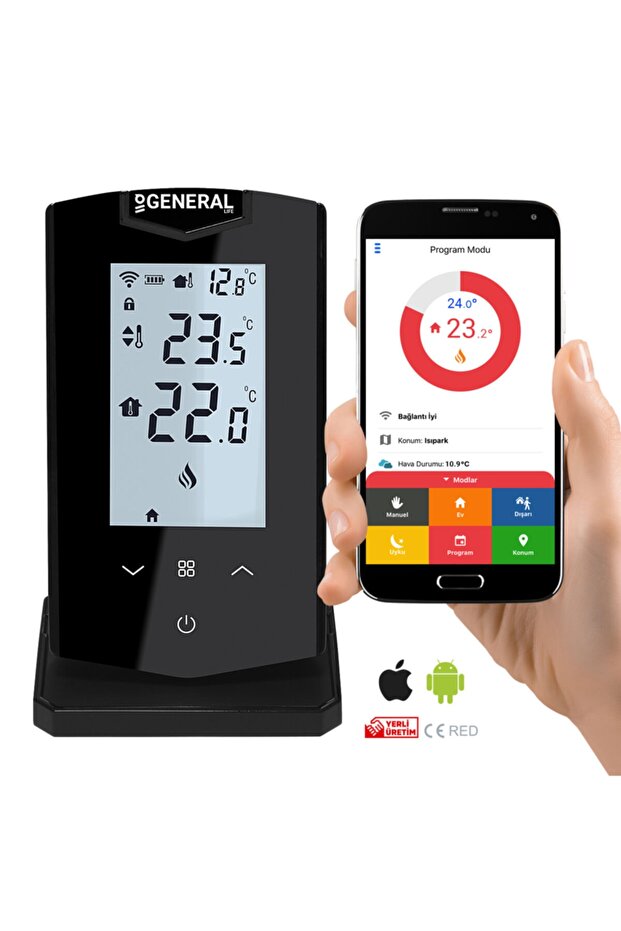 Ht500set Akıllı Oda Termostatı Siyah - 1