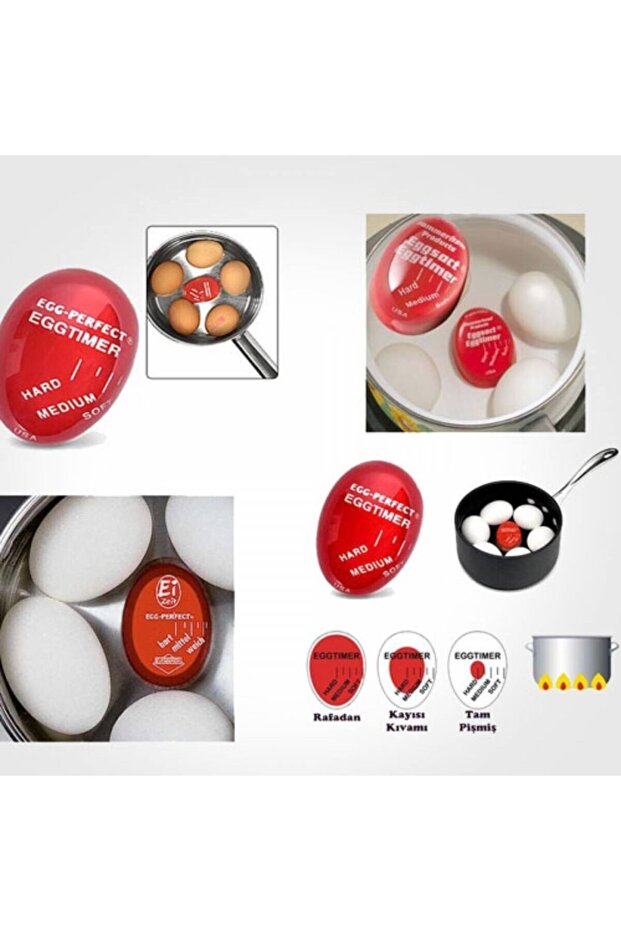 Yumurta Haşlama Aparatı Dublör Yumurta Pişirme Aleti Egg Timer - 7