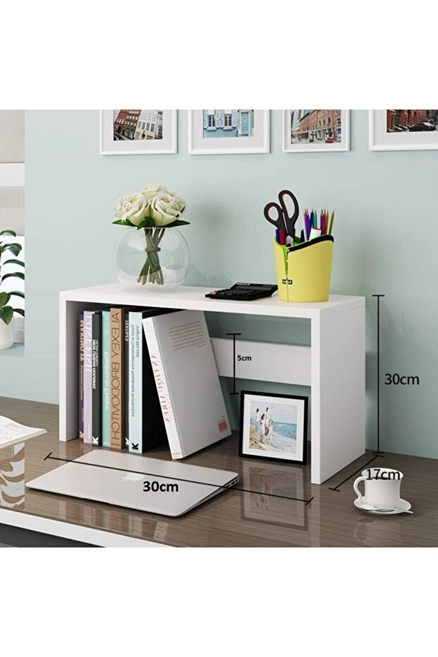 Mini Kitap Rafı Masa Düzenleyici Organizer Çalışma Masası Ve Mutfak Tezgahı Düzenleyicisi - 1