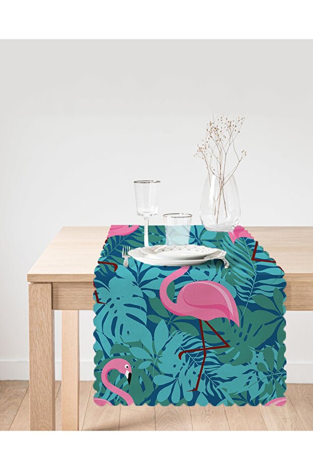 Flamingo Patterned Digital Printed Runner - 2
