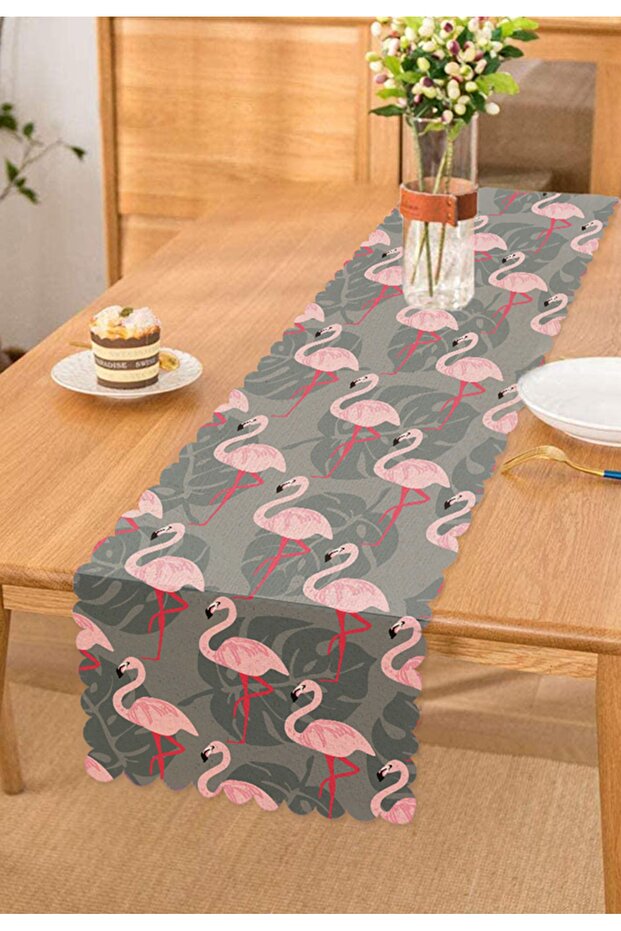 Flamingo Patterned Digital Printed Runner - 1