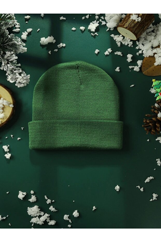قبعة أساسية للجنسين باللون الأخضر - 2