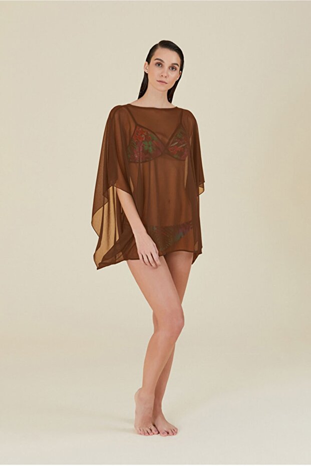 Sırt Biyeli Plaj Elbisesi - 1