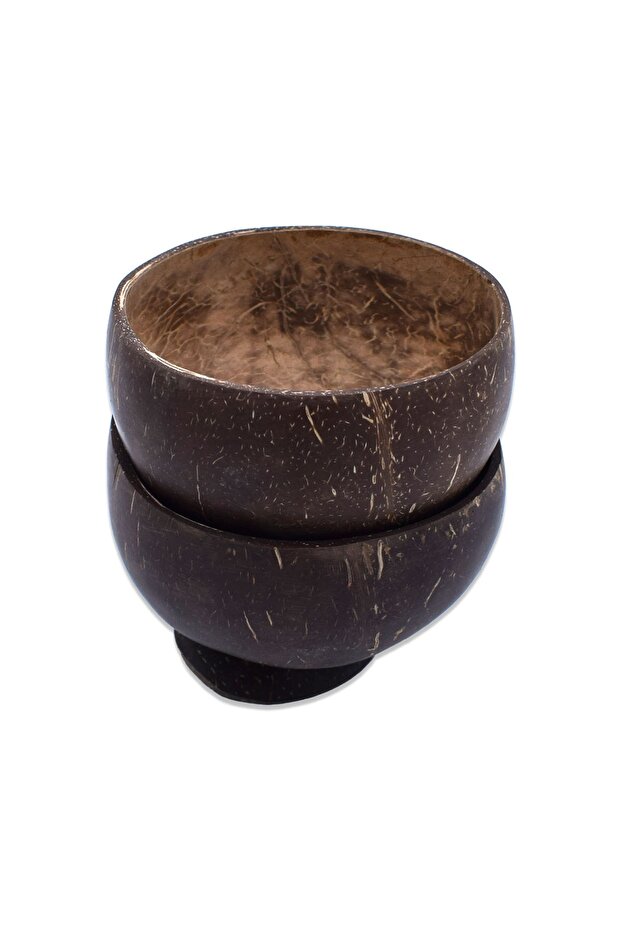 Coconut Bowl 2 Pieces Coconut Bowl Smooth Matte Snack Bowl Sauce Bowl