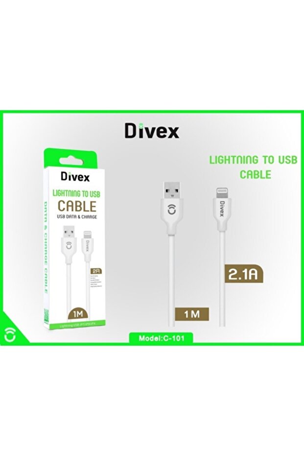 Iphone Usb Hızlı Şarj Data Kablosu, 2a Lightning 1m Beyaz - 1