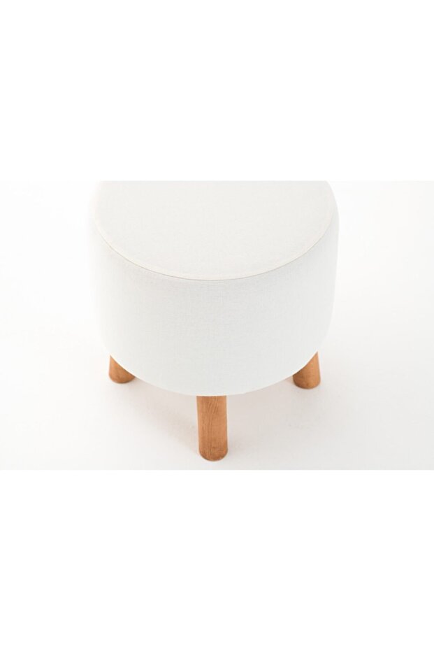 Silindir Puf - Krem - 7