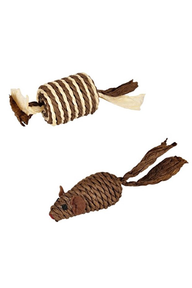Wicker Double Cat Toy - 1
