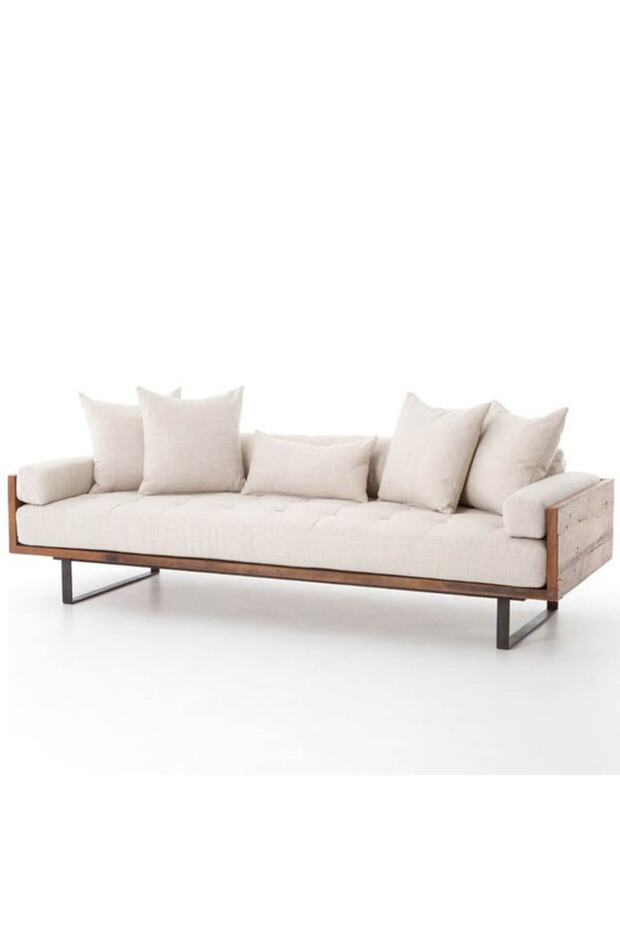 Beyaz Rustic Kanepe - 1