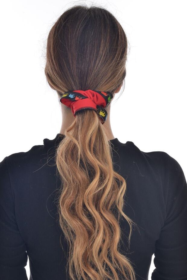 Hahai Women's Ribbon Ribbon Scrunchie Buckle