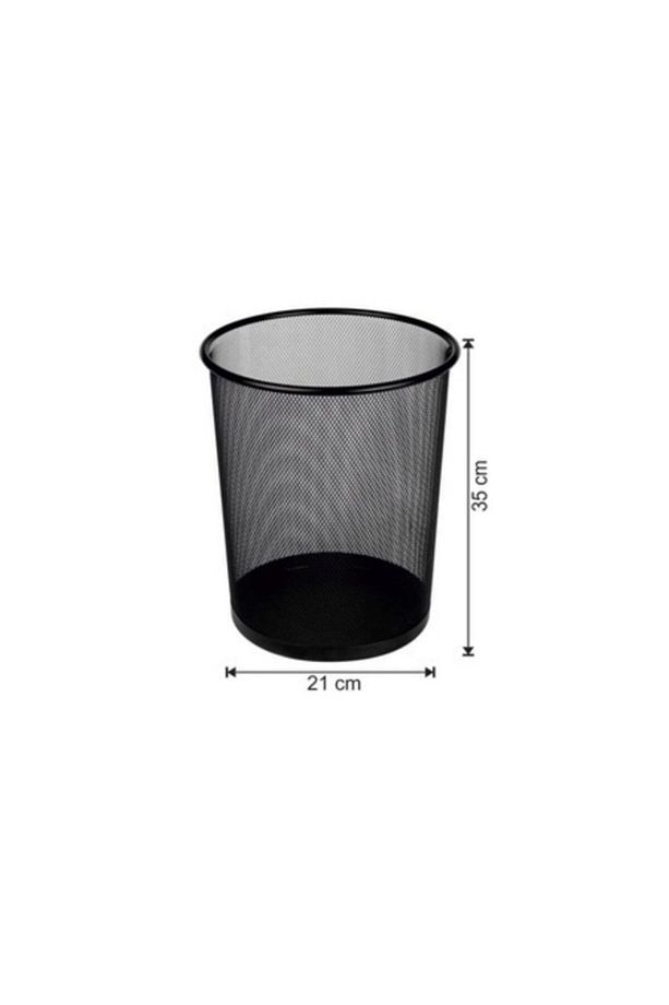 Ofis Tipi Çöp Kovası Büro Çöp Kutusu File Metal Hafif Çöp Kovası 12 Litre LvStory - 2