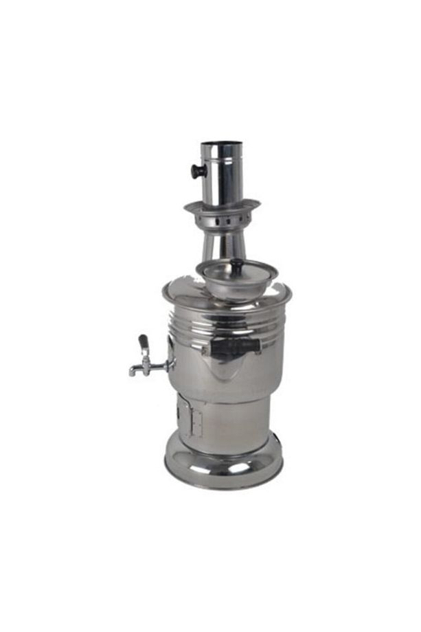 4,5 Litre Krom Sabit Odunlu Semaver - 4