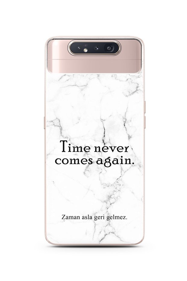 Samsung A80 White Marble Promise Design Phone Case