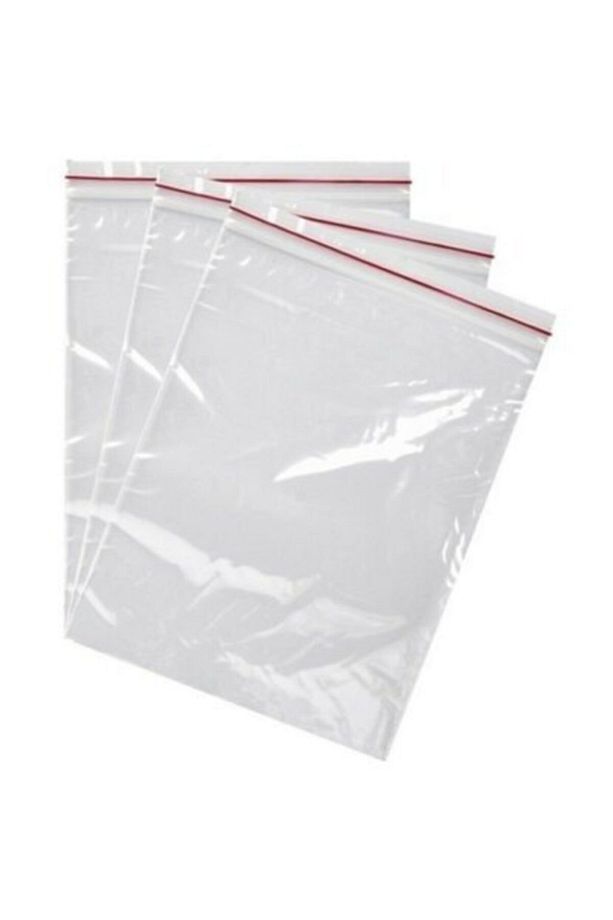 15x30 +5 cm Şeffaf Bantlı Jelatin Torba Yapışkanlı Poşet 100 Adet - 2