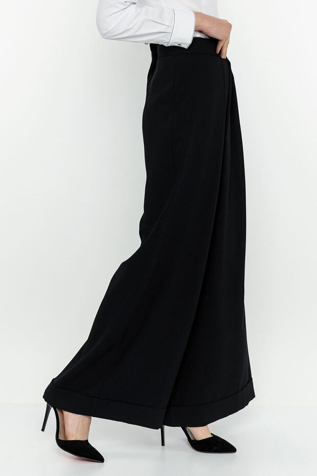 Pileli Pantolon Etek - 4