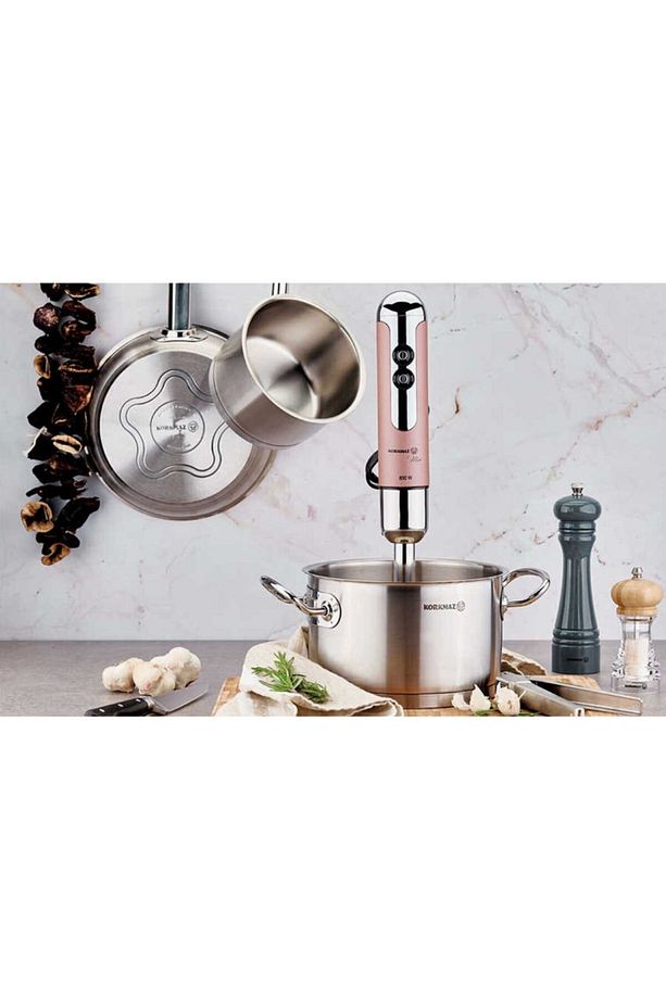 Mia Mega Blender Set Pembe/krom-447 - 2