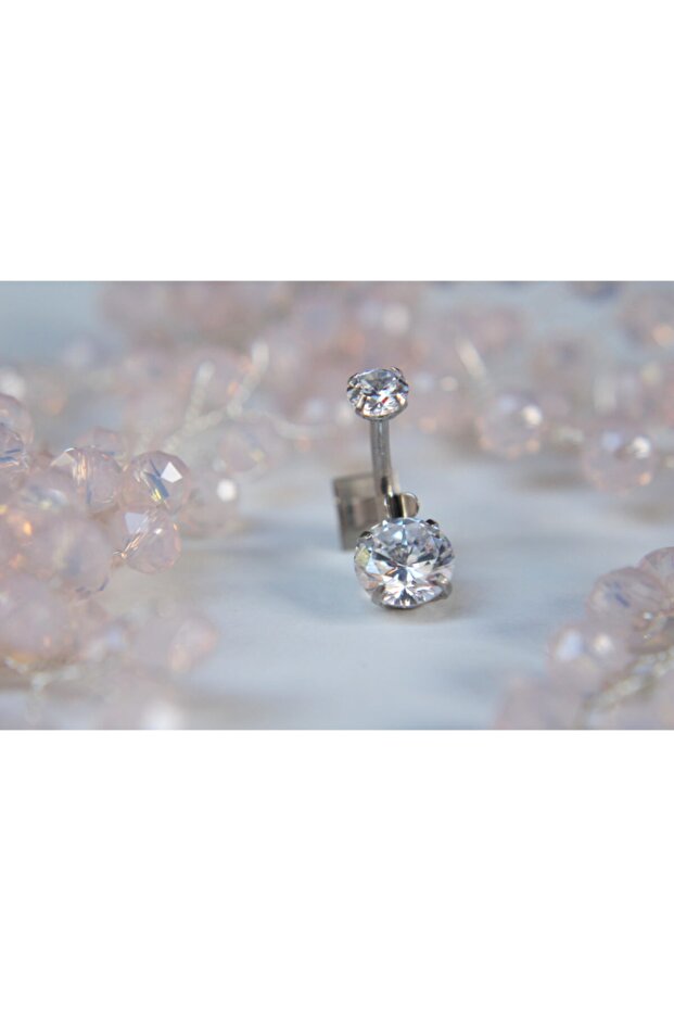 Çift Taşlı Göbek Piercing - 1