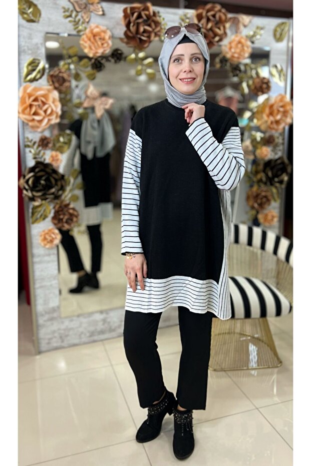 Kadın Triko Panço - 3