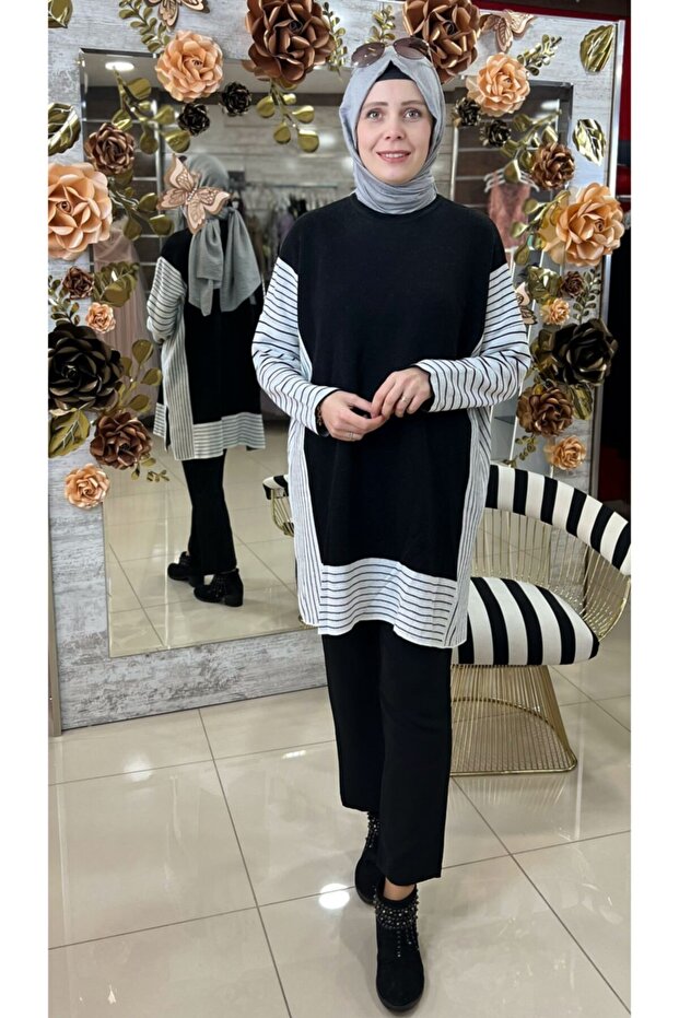 Kadın Triko Panço - 5