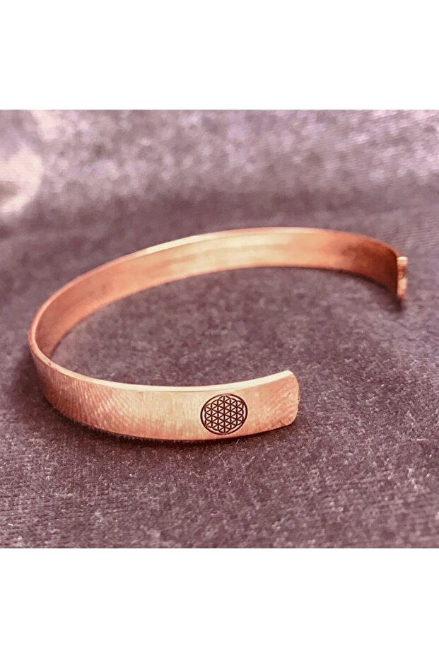 Flower of Life Unisex Copper Bracelet