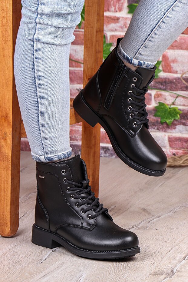 Doby Anatomik Tabanlı Fermuarlı Kadın Bot - 1