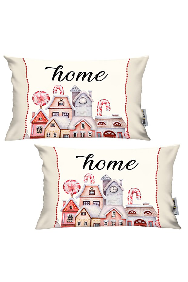 Winter / Winter New Year New Year 2-Piece Throw Pillow Cover