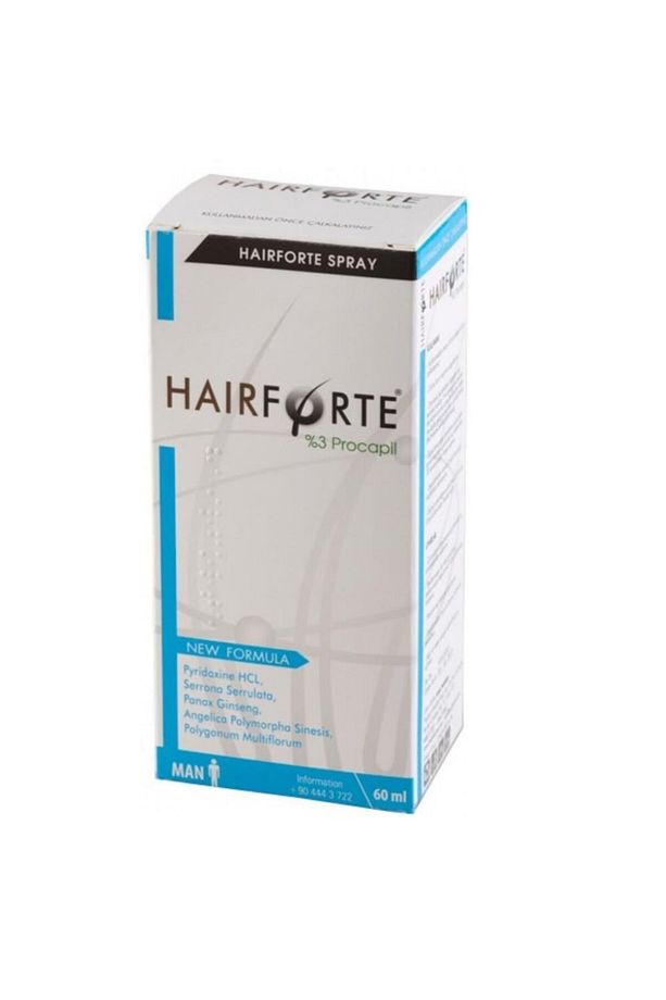 Hair Forte Sprey Erkek %3 Procapil 60 Ml - Erkekler Için - 1