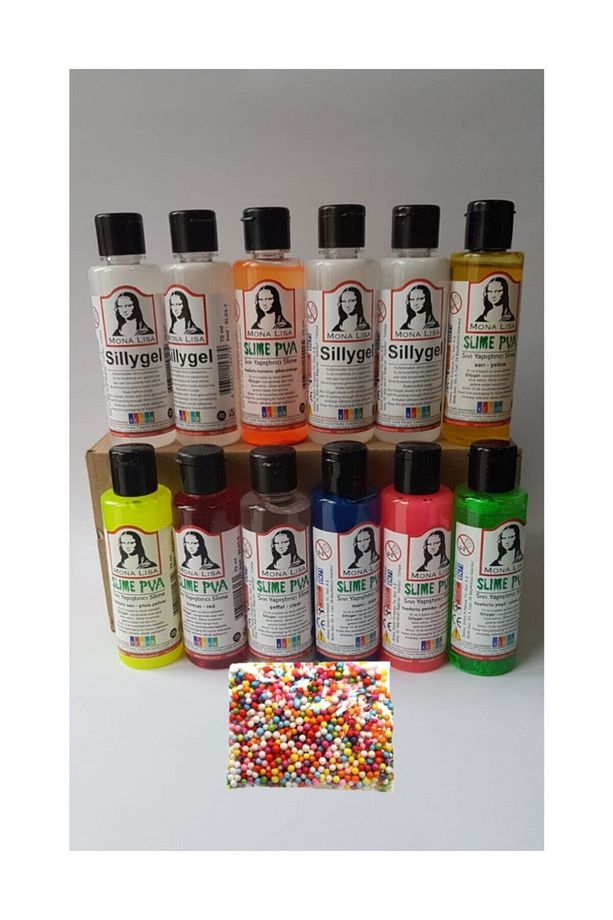 Monalisa Slime Yapma Seti Hazır Oyun Jeli Sıvı 12 Li - 1