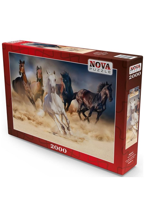 Nova 2000 Parça Toz Duman Koşan Atlar Puzzle - 46002 - 1