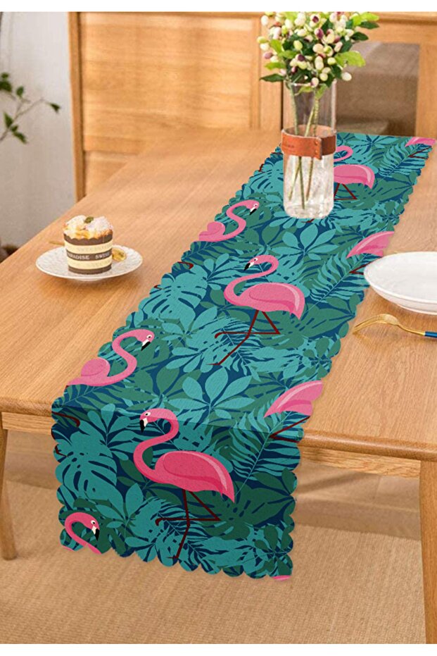 Flamingo Patterned Digital Printed Runner - 1