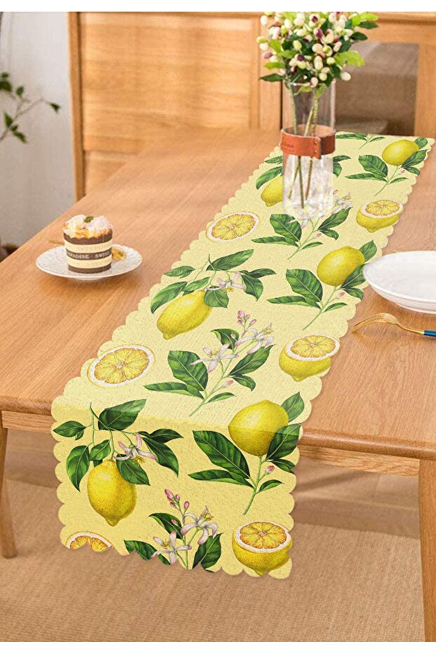 Special Design Lemon Pattern Decorative Runner - 1
