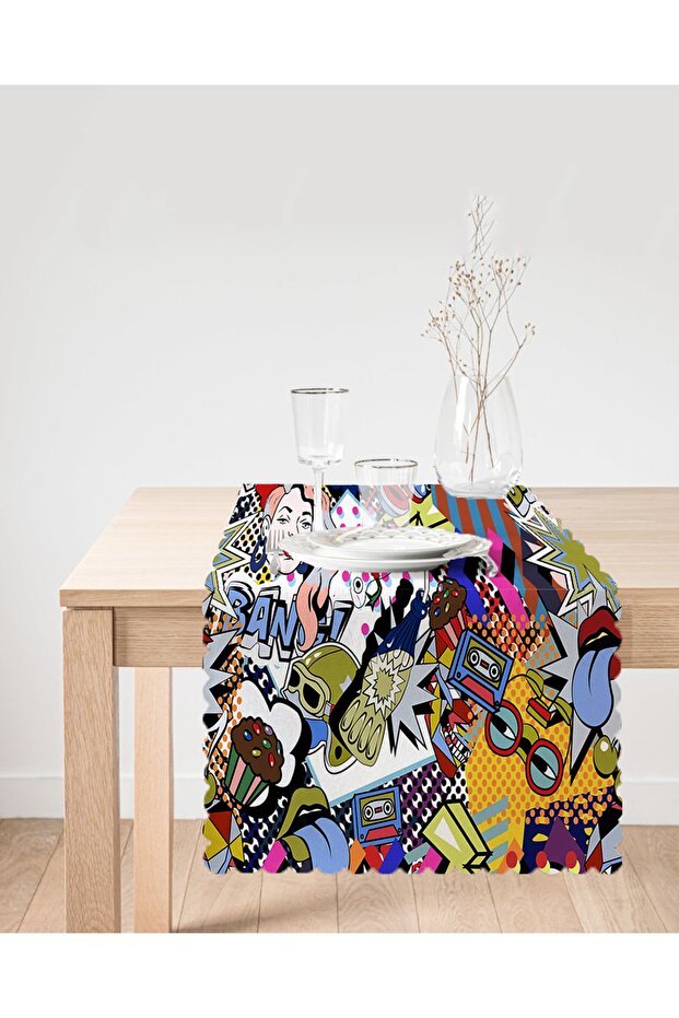 Custom Design Digital Printed Modern Runner - 2