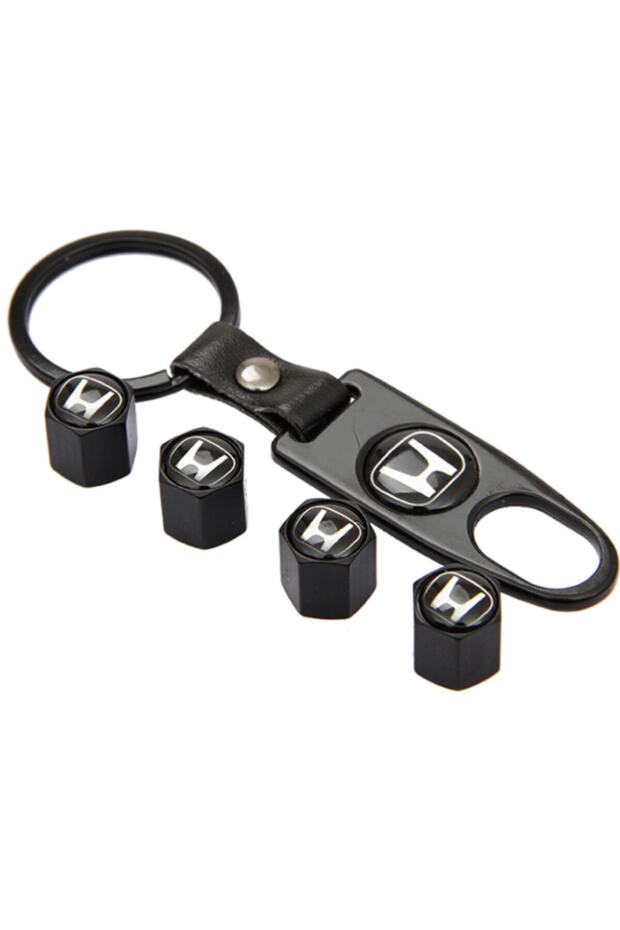 Honda City 2021 Stainless Steel Valve Cover and Keychain Set