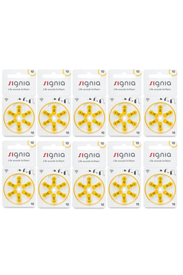 Signia 10 Numara Işitme Cihazı Pili (60lı)