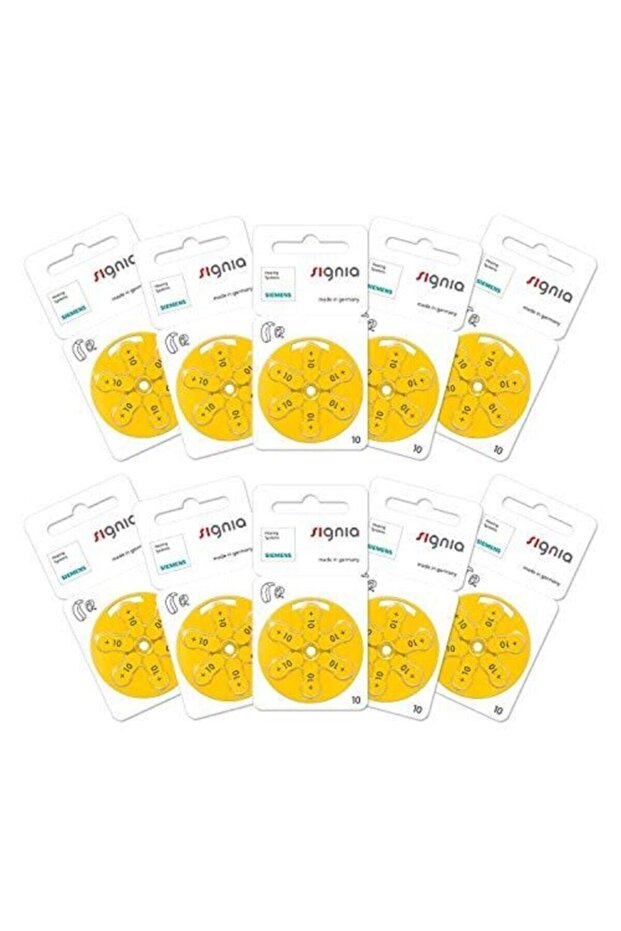 Signia 10 Numara Işitme Cihazı Pili 60'lı Paket