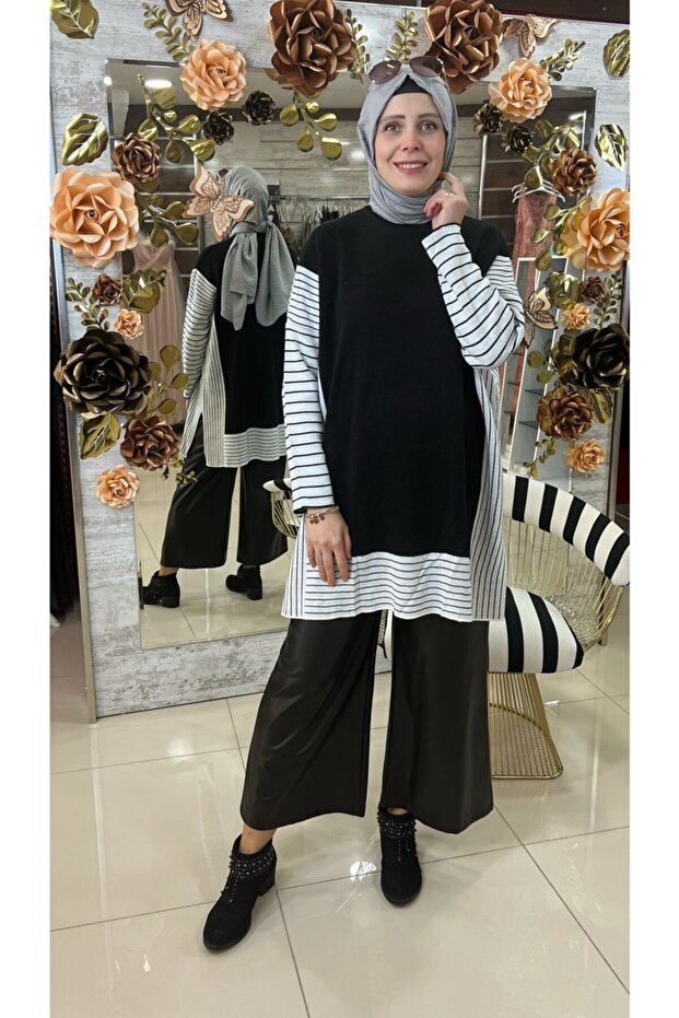 Kadın Triko Panço - 6