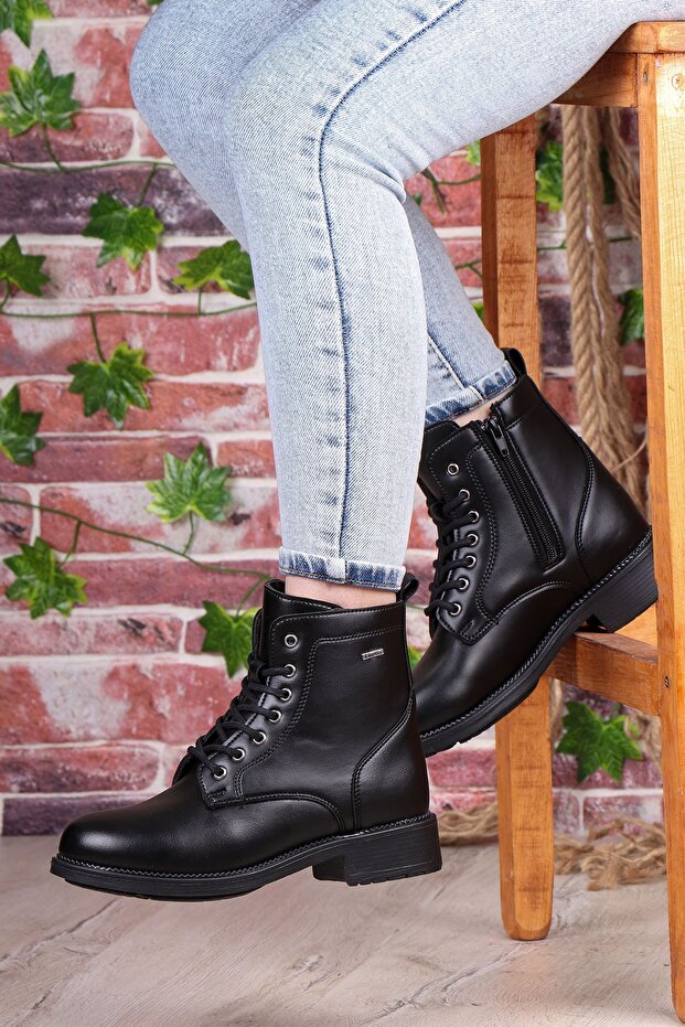 Doby Anatomik Tabanlı Fermuarlı Kadın Bot - 2